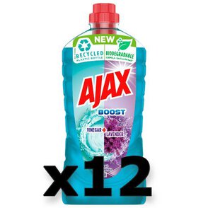 12x Płyn czyszczący Ajax Boost Ocet i Lawenda 1l