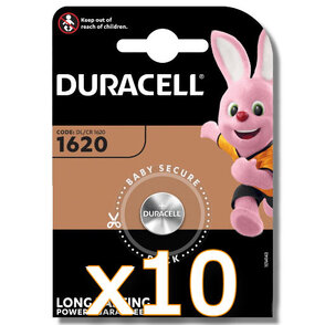 10x Bateria DURACELL CR 1620/BP1