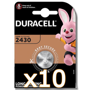 10x Duracell Bateria litowa CR2430 1 sztuka
