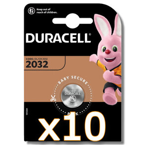 10x Duracell Bateria litowa DL/CR 2032 1 sztuka