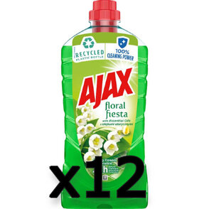 12x Płyn Ajax Floral Fiesta Konwalie 1l