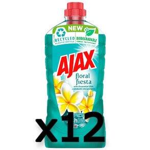 12x Płyn Ajax Floral Fiesta Kwiaty Laguny 1l