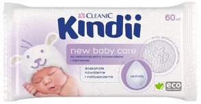 Chusteczki dla noworodków i niemowląt Cleanic Kindii New Baby Care 60szt