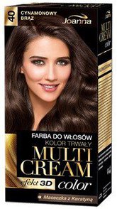 Farba do włosów Multi Cream Color Joanna Cynamonowy Brąz 40