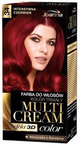 Farba do włosów Multi Cream Color Joanna Intensywna Czerwień 34