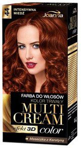 Farba do włosów Multi Cream Color Joanna Intensywna Miedź 44