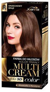 Farba do włosów Multi Cream Color Joanna Orzechowy Brąz 39