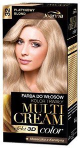 Farba do włosów Multi Cream Color Joanna Platynowy Blond 32