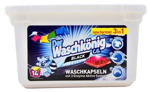Kapsułki do prania Waschkönig 3w1 Black 14szt