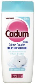 Mleczko pod prysznic Cadum Crème Douche Douceur Velours Fleur de Coton 400ml