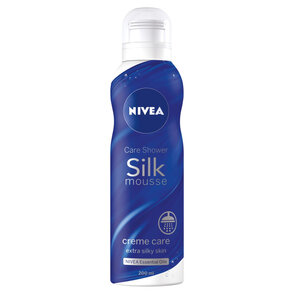 Nivea Caring Shower Silk creme care jedwabisty mus do mycia ciała z pielęgnującymi olejkami 200ml