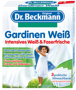 Proszek do wybielania firan Dr.Beckmann Gardinen Weiss 3x40g