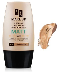 AA Make Up podkład do twarzy matująco-wygładzający Matt nr 109 Caramel 30ml