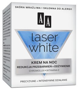 AA Laser White krem na noc redukcja przebarwień+odżywianie 50ml