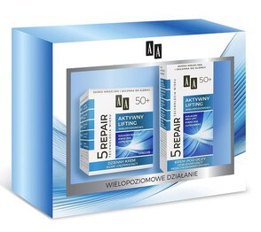 AA Technologia Wieku 5Repair 50+ Aktywny Lifting Zestaw prezentowy(Krem dzienny 50ml+krem pod oczy 15ml)