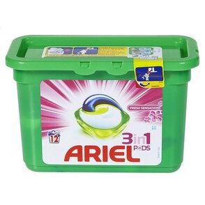 Ariel 12 prań kapsułki 3w1 Fresh Sensations