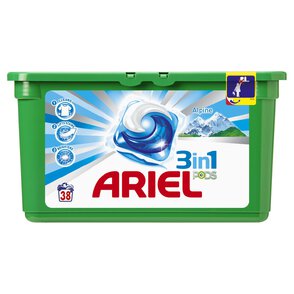 Ariel 38 prań kapsułki 3in1 Alpine