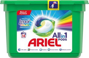 Ariel All in 1 Touch of Lenor Color Kapsułki do prania 14 sztuk