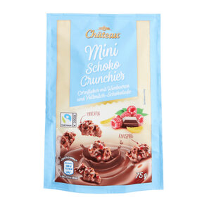 Chateau Mini Schoko Crunchies Płatki w mlecznej czekoladzie 75g