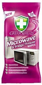 Chusteczki do czyszczenia mikrofalówek i lodówek GREEN SHIELD, 50 szt.  