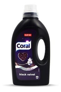 Coral Black Velvet 26 prań Płyn do prania tkanin czarnych 1,25l  