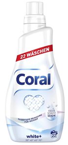 Coral White+ 22 prania Żel do prania bieli 1,1l