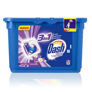 Dash 19 prań kapsułki Uniwersal 3in1 Lavendel