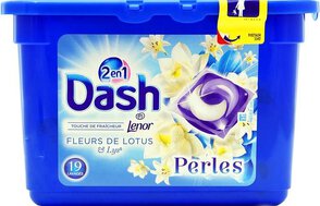Dash kapsułki Uniwersalne 2in1 Perles Lotus 19 prań