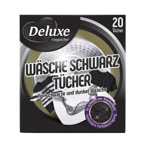 Deluxe Wasche Schwarz Tucher chuseczki przywracające czerń 20 sztuk