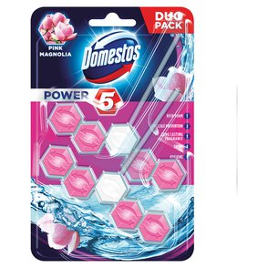 Domestos Power 5 Pink Magnolia Zawieszka do WC 2x55 g