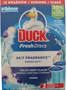 Duck Fresh Discs Marine Krążki żelowe do WC Zapas 12 sztuk