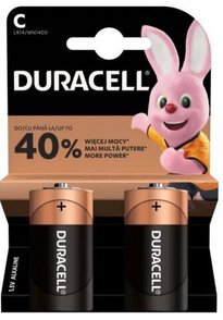 Duracell Baterie BASIC LR14 / MN1400, 2 sztuki