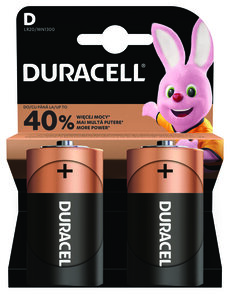 Duracell LR20 / D / MN1300 Baterie alkaliczne 2 sztuki
