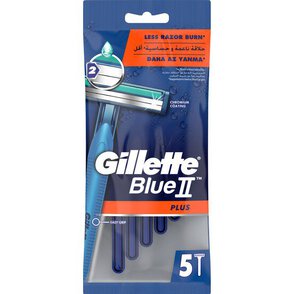 Gillette Blue II Plus Jednorazowa maszynka do golenia dla mężczyzn 5 sztuk