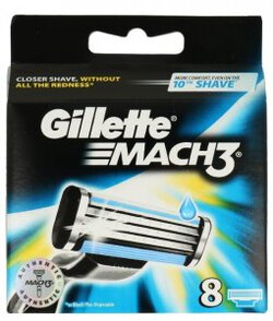 Gillette Mach3 Ostrza wymienne do maszynki, 8 sztuk