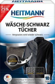 Heitmann Wäsche Schwarz chuseczki przywracające czerń 10szt