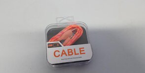 Kabel USB-Lighting 1m nylon pomarańczowy S2351303