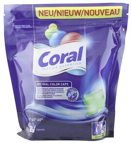Kapsułki do prania Coral Optimal Color 22szt 