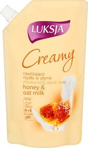Luksja Creamy Honey & Milk Kremowe mydło w płynie, opakowanie uzupełniające 400 ml