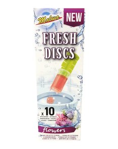 Malwa Fresh Discs Żelowy krążek do WC Flowers 10 sztuk, 60 ml