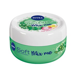 Nivea Soft Mix Me krem intensywnie nawilżający do twarzy i ciała Oasis zielony 100ml