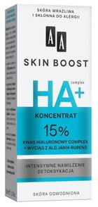 AA Skin Boost Koncentrat 15% kwas hialuronowy complex + wyciąg z Alg Jania Rubens 30ml