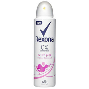 Rexona Active Pink, 0% Aluminium Salts Antyperspirant w sprayu 150ml