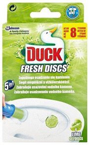 Żelowy krążek do toalety o zapachu limonki Duck Fresh Discs Lime 6szt / 36ml