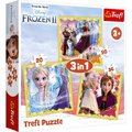 Puzzle 3w1 Moc Anny i Elsy. Frozen Trefl
